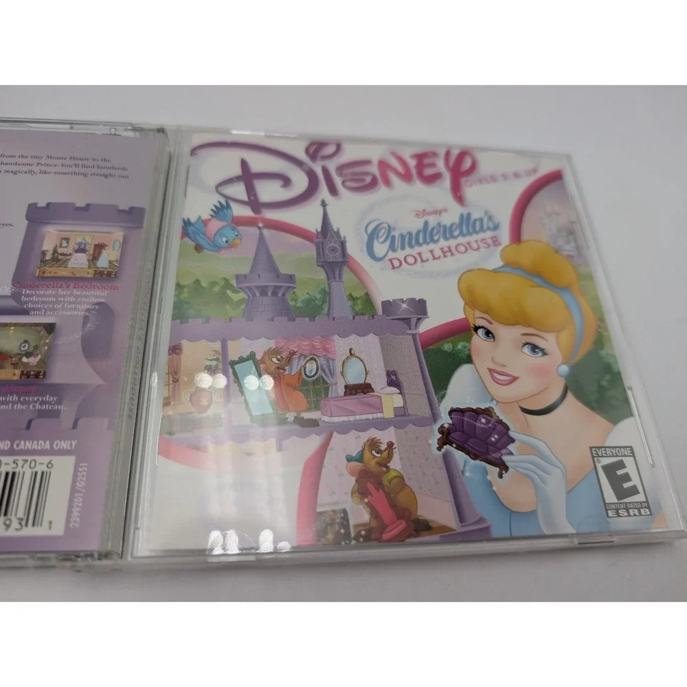Disney Cinderellas Dollhouse (PC-CD) Create Dreamhouse Dollhouse Video Game 2001